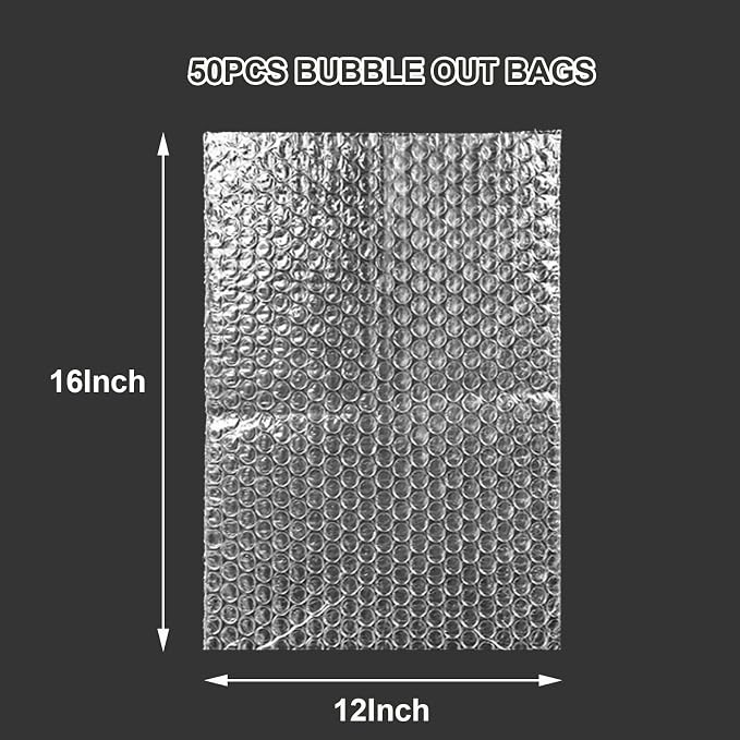 50Pcs Bubble Pouche Wrap, 12”x16” Bubble Bags - Image 2