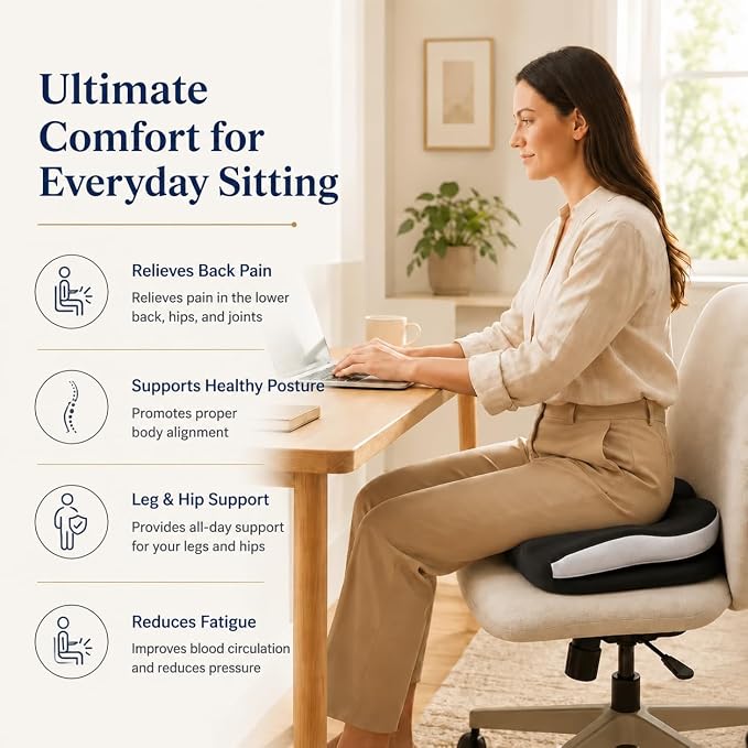 Seat Cushions for Office Chairs Wheelchair Cushion for Long Sitting Back - Image 6