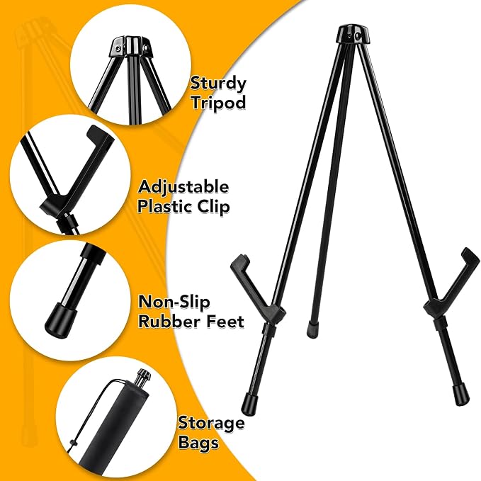 AROIC 6 Pack 14'' Tabletop Easels, Adjustable Portable Table Top Easel - Image 3