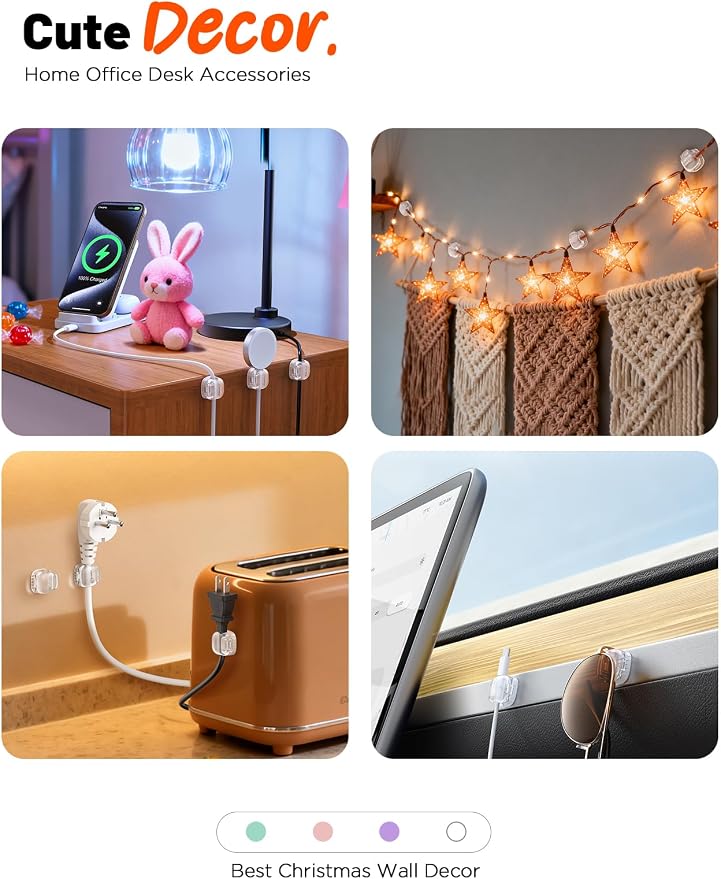 Cable Clips, Transparent Clear - Image 7