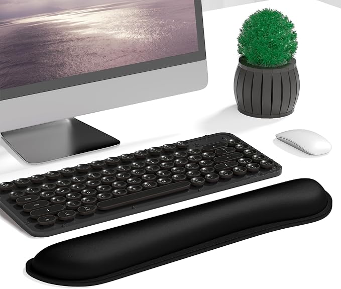 Dapesuom Enlarge Keyboard Wrist Rest, Cute Memory Foam Keyboard Wrist Cushion - Image 2