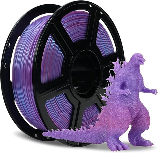 FLASHFORGE Chameleon Gradient Rapid PLA Filament Blue & Pink, High Flow Speedy Filament 1.75mm Max 500mm/s Fast Printing, Displays Shimmering Effects from Various Angles and Light-DeskLoop Office