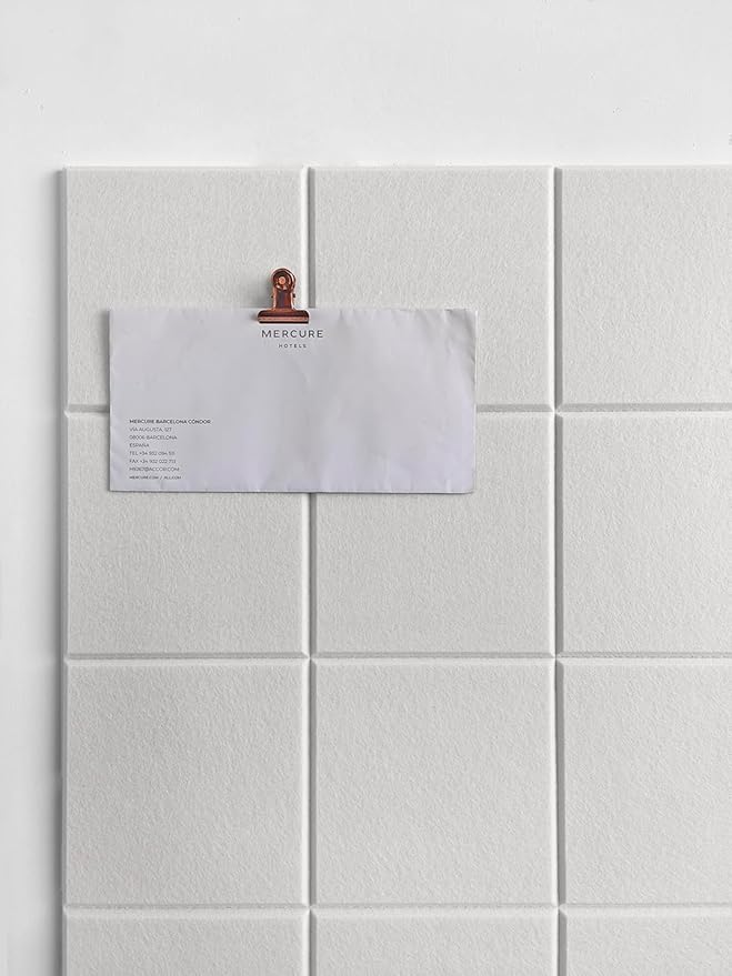 Cork Board 24 x36 Alternative - 6 Pack Felt Wall Tiles with Safe Removable Adhesive Tabs, Cork Boards for Walls Cork Board for Home Office Pin Board Tack Board - Warm White-DeskLoop Office
