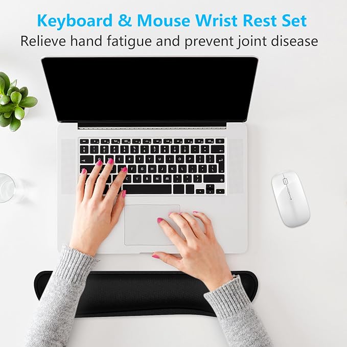 Dapesuom Enlarge Keyboard Wrist Rest, Cute Memory Foam Keyboard Wrist Cushion - Image 7