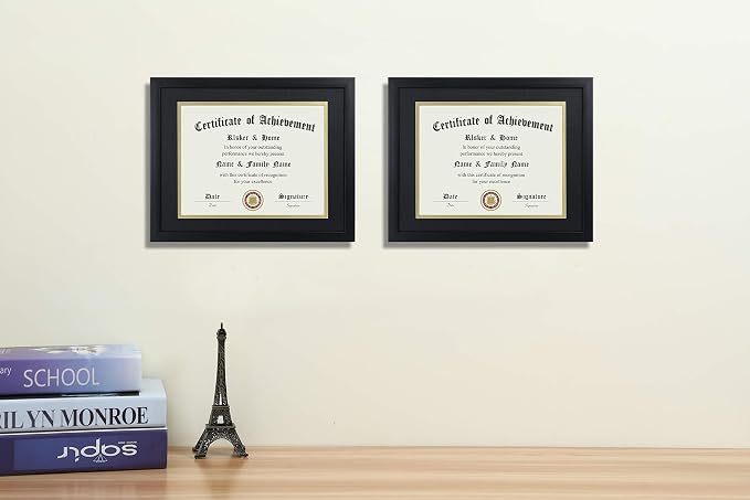 ELSKER&HOME 8.5x11 Certificate Frame Black - Image 2