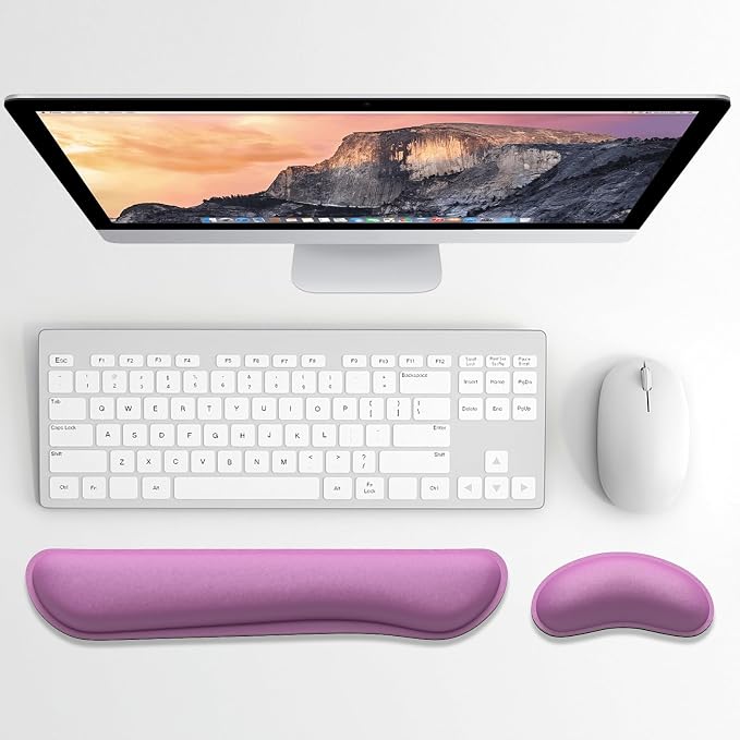 Dapesuom Enlarge Keyboard Wrist Rest, Memory Foam Wrist Cushion - Image 2