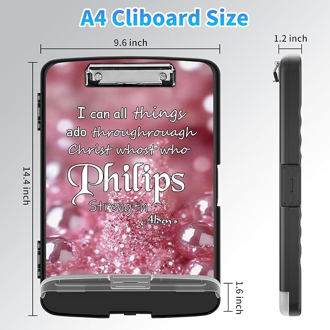 LYHXLYJH Clipboard with Storage, A4 Clipboards with Pen Holder, Heavy Duty - Image 2