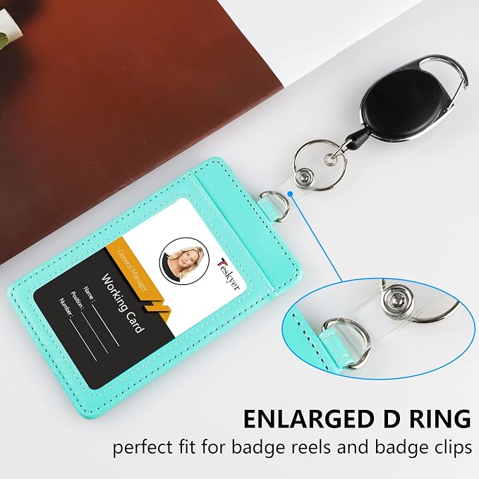 Teskyer Leather ID Badge Holder - Image 6