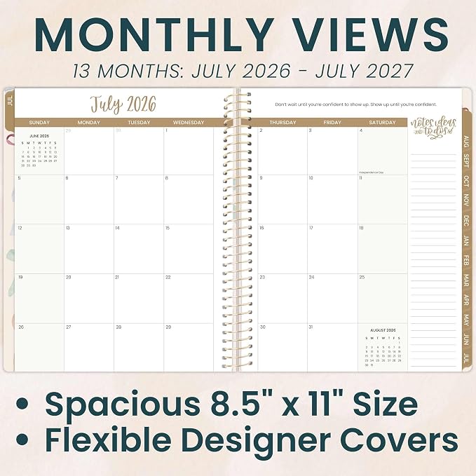 bloom daily planners 2026-2027 Planner 13 Month Academic Year Organizer - Image 3