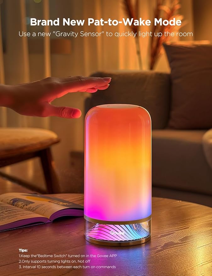 Govee RGBIC Smart Table Lamp 2, Touch Bedside Small Table Lamp Compatible - Image 4