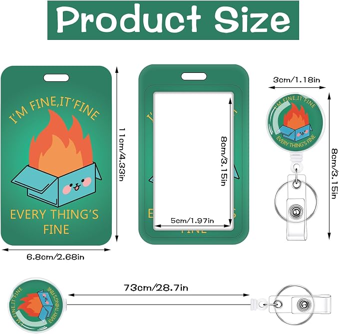 3 Set Dumpster on Fire Badge Holder - Image 2