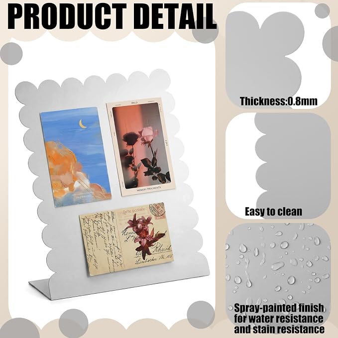 Gueevin 2 Pcs Magnet Board Standing Magnetic Metal Board - Image 4