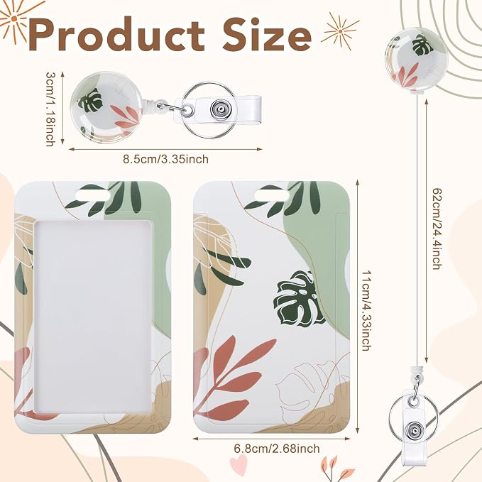 3 Set Boho ID Badge Holder - Image 2