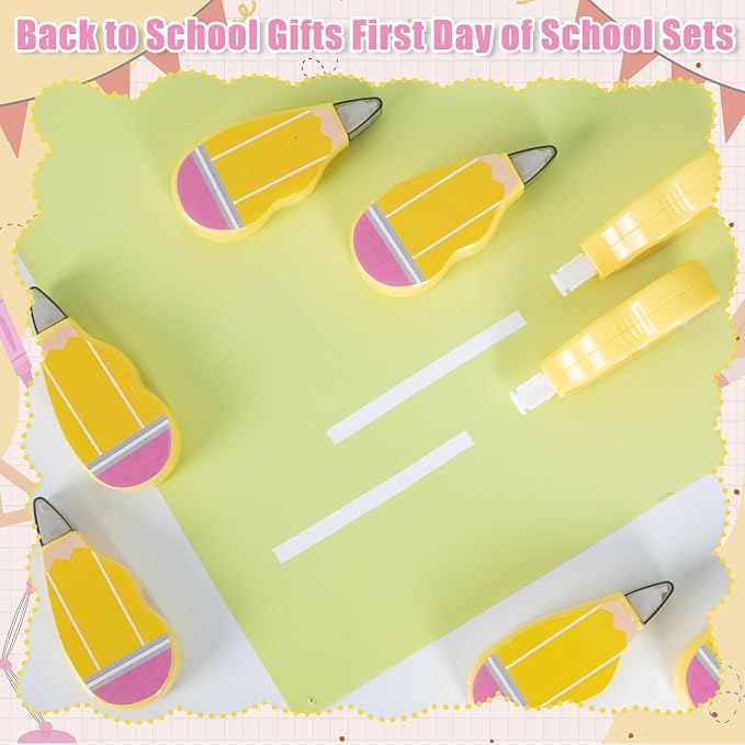 24 PCS Back to School Correction Tape Pencil Style Correction Tape Mini White - Image 5