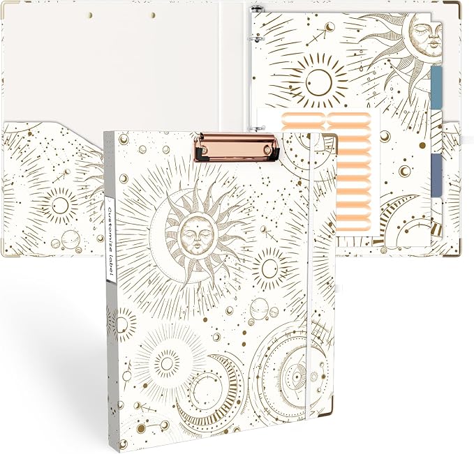 Ospelelf 3 Ring Binder, 1/2 Inch, Cute Letter Size by OspelelfOfficeSupplies