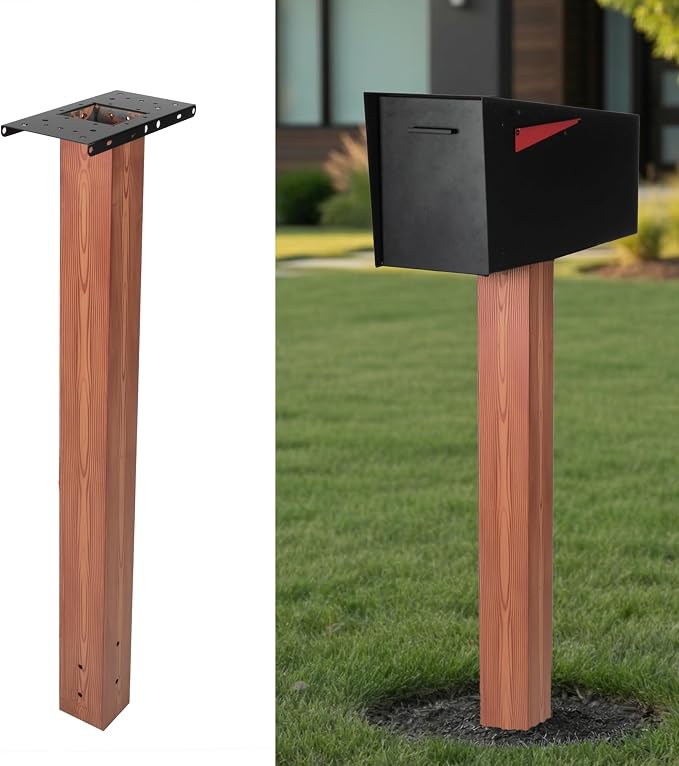 Ilyapa Metal Mailbox Post for Outside, Heavy Duty by Ilyapa