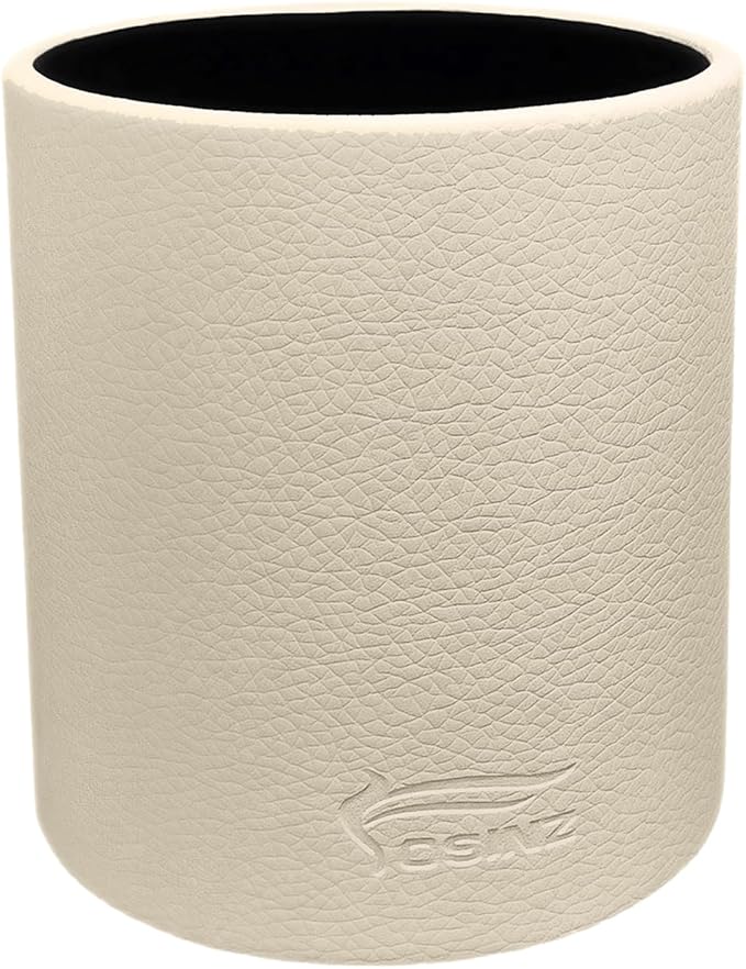 Leather Pen Holder, Desktop Elegant Pen Holder by Fosinz