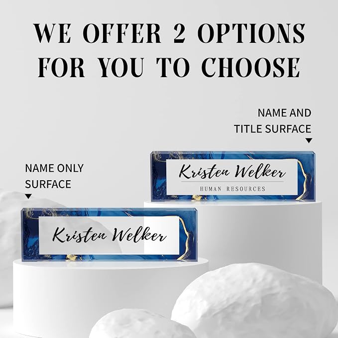 Gowelly Office Desk Name Plate Personalized |Custom Name Plates - Image 4