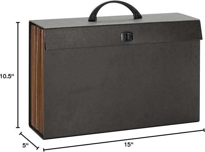 Smead A-Z and Subject Expanding File Box, 19 Pockets, Printed Alphabetic/Subject - Image 5