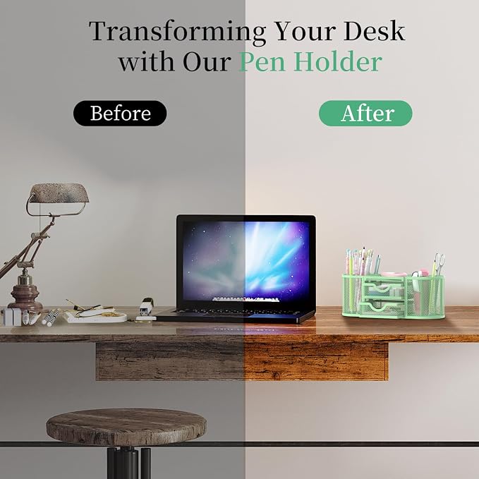 SUPEASY Mesh Desk Organizer, Desk Organizers and Accessories, Pen Holder - Image 7