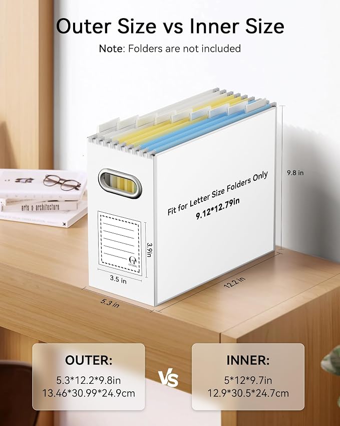Oterri Cardboard File Organizer Box - Image 2