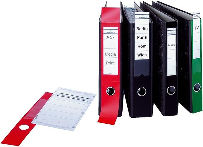 Durable 809004 Ordofix Self-Adhesive Spine Labels - Image 3