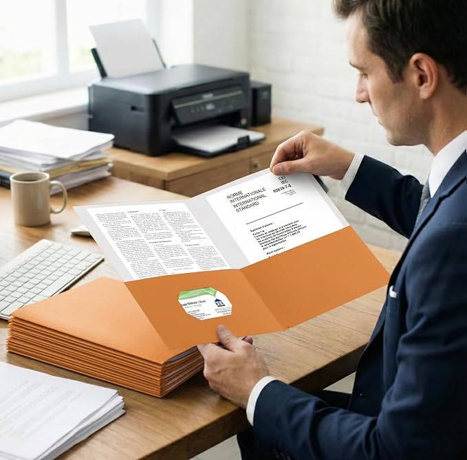 Zzrywuty 50 Packs Two Pocket File Folders - Image 6