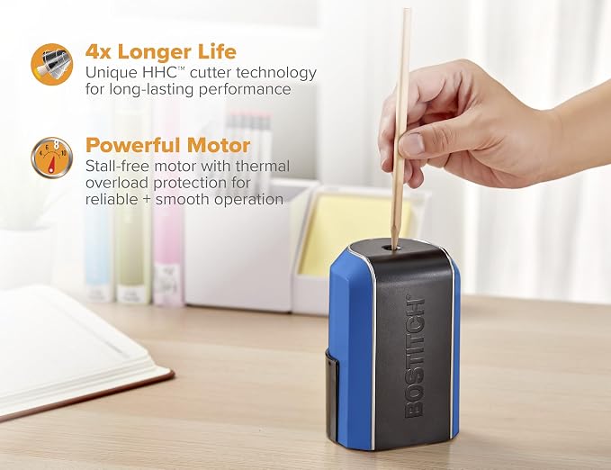 Bostitch Office Vertical Electric Pencil Sharpener, Powerful Stall-Free Motor - Image 4