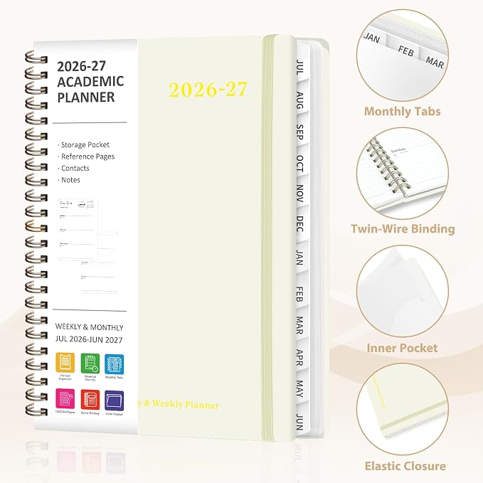 Planner 2026-2027, Weekly and Monthly Academic Year Calendar Planner, July 2026 - Image 5