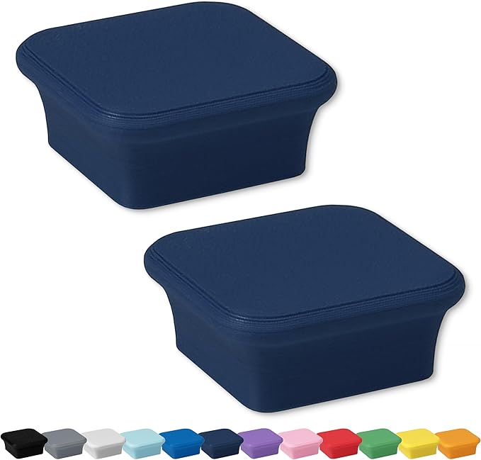 Glassboard Studio MiniBar Magnet - Strong Neodymium Rare Earth Magnets for Fridge, Whiteboard, Locker & Magnetic Glassboards - Ideal for Crafting & Office Use - Strong Fridge Magnets (Navy Blue, 2)-DeskLoop Office