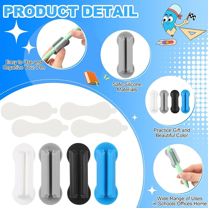 Sherr 60 Pack Adhesive Pencil Holders - Image 3