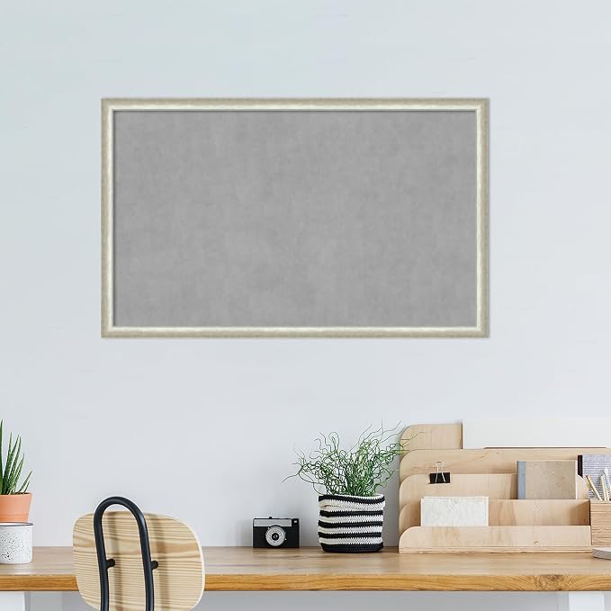Amanti Art Silver Framed Magnetic Board 26x42 Large Vision Board - Image 5