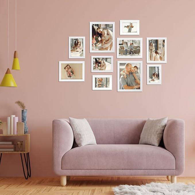 Giftgarden 6x8 Picture Frame White 6 x 8 Photo Frames Bulk - Image 7