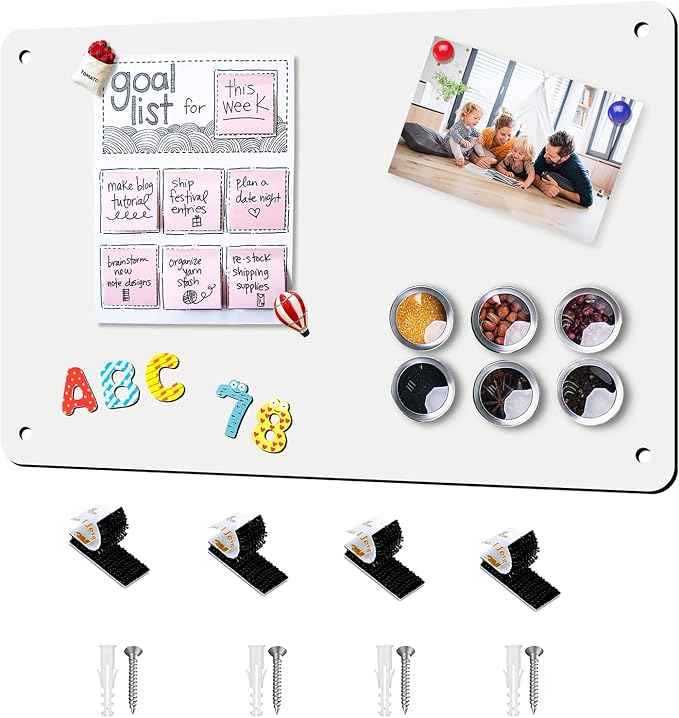 Magnetic Board 17.5" x 11.4" Magnet Bulletin Board is Suitable by Beclumas