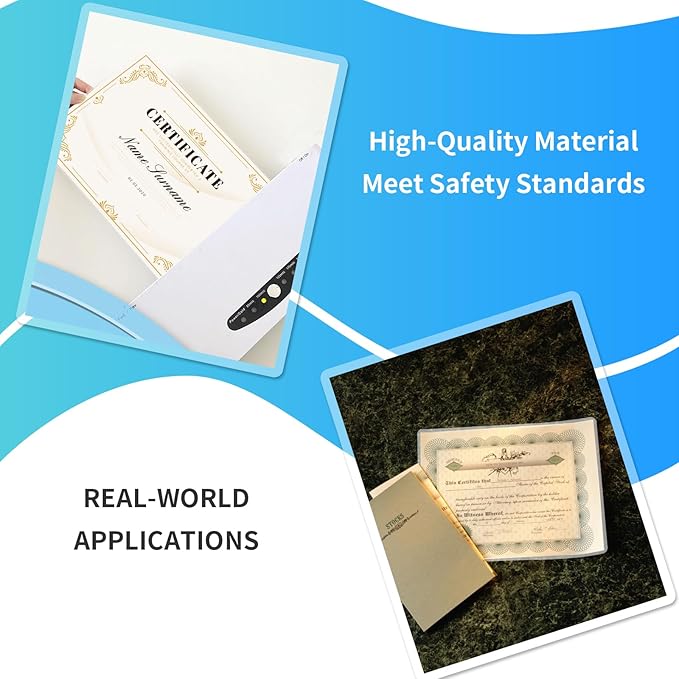 (3 Mil) 100 Pack Laminating Sheets, Thermal Laminating Pouches Holds 8.5 x 11 Inch, 3 Mil Clear Laminator Paper 9 x 11.5 Inch, Letter Size, for Education,Documents, Certificate-DeskLoop Office