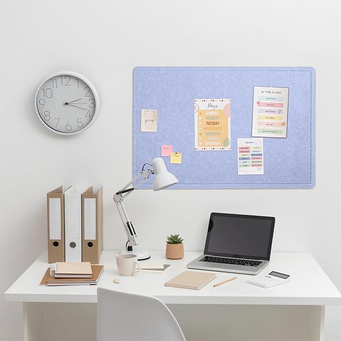 Lightomorrow Bulletin Board, 36 x 24 inches Felt Board - Image 3