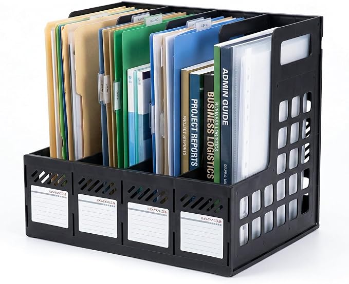 Ysenchan Plastic Magazine File Holder, Desk Organizer File Folder by Ysenchan