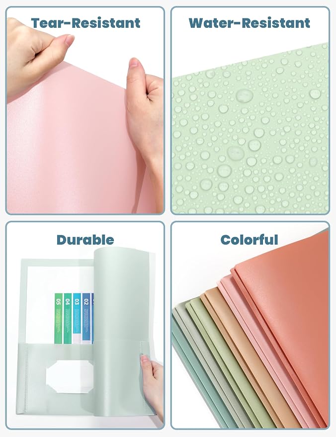 SUNEE 3-Prong Plastic Folders - Image 3