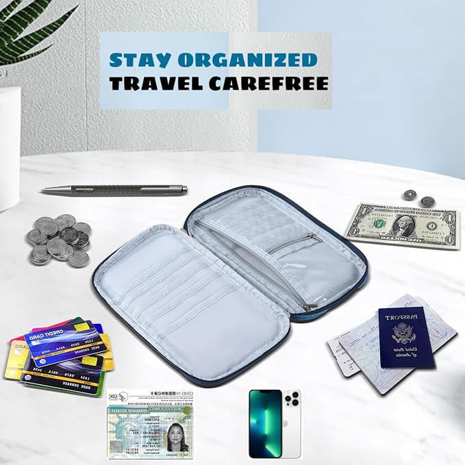 Amazing Practical Document Travel Organizer, Family Passport Holder，Rfid Women - Image 5