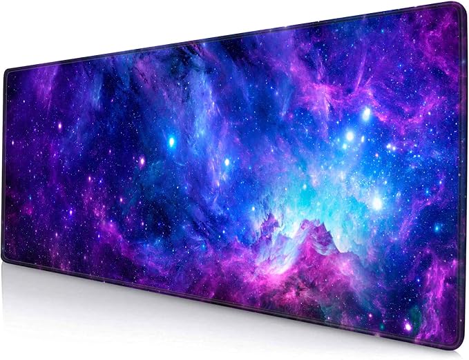 Gaming Large Mouse Pad with Stitched Edges, Extended Keyboard Pad, Non-Slip by SANWUMIAN
