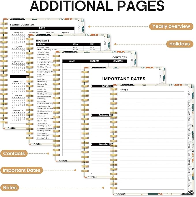 Planner 2026-2027, Academic Year Monthly and Weekly Calendar Planner, Jul 2026 - Image 5