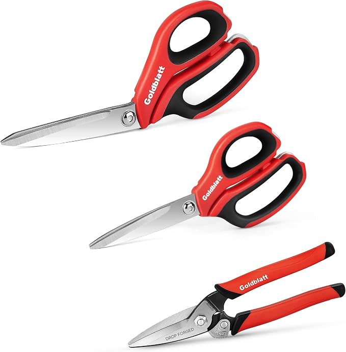 Goldblatt 3PCS Heavy Duty Scissors, Drop Forged Blades by Goldblatt