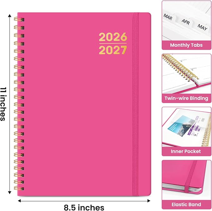 Planner 2026-2027 for Women & Men, Academic Monthly and Weekly Calendar Planner - Image 4