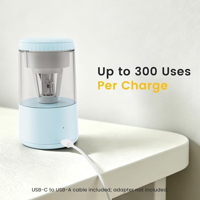 SUNZO Electric Pencil Sharpener, Fully Automatic Sharpener - Image 6