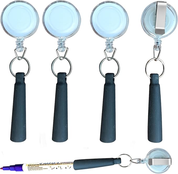 Duty Retractable Pull Pen Holder -Thick Nylon Cable- Ideal by Buynow