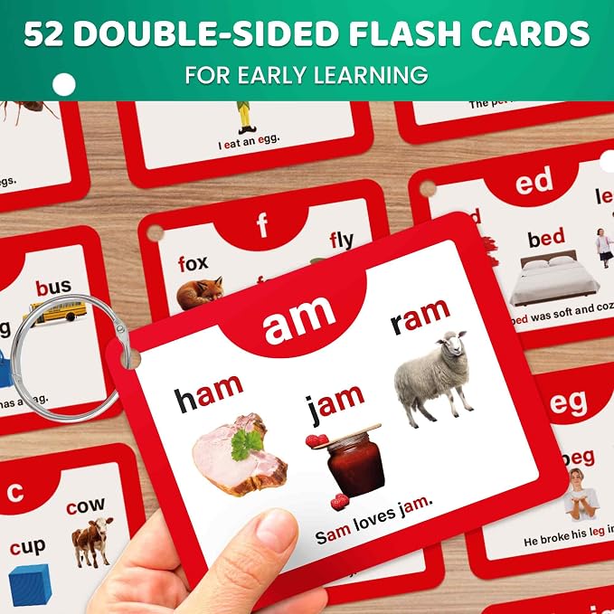 QUOKKA English Alphabet CVC Flash Cards – Learn to Read Set - Image 2
