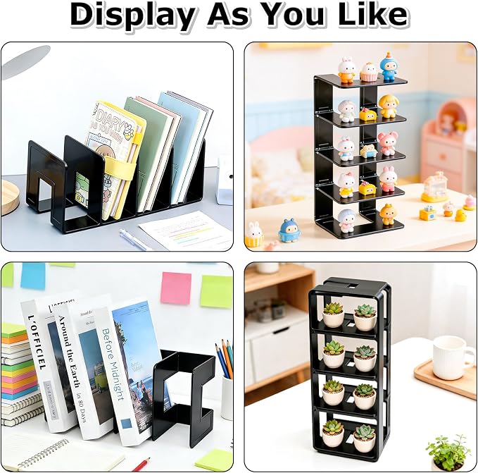 SAYEEC Acrylic File Holder, Sturdy Desktop File Folder Organizer Rack - Image 5