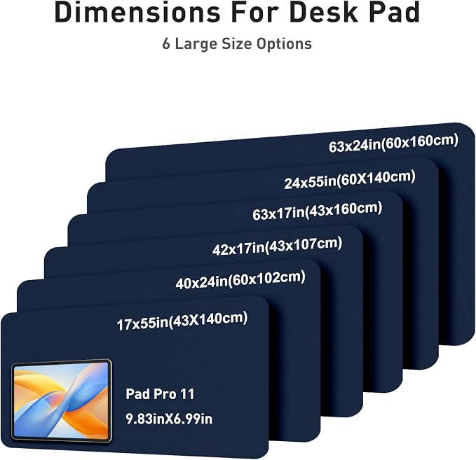Aothia Faux Leather Desk Mat - Image 5