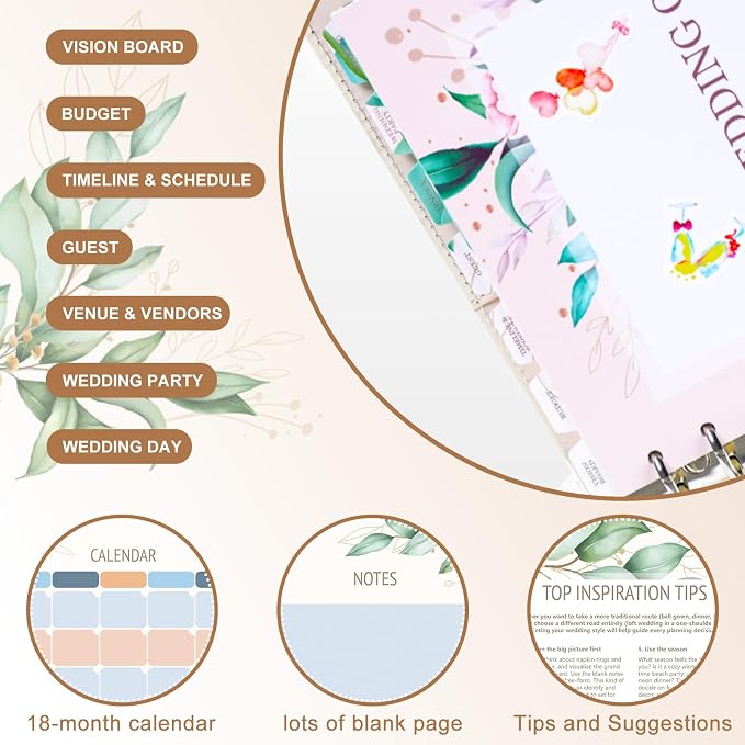 Comprehensive Wedding Planner Book and Organizer - Image 3