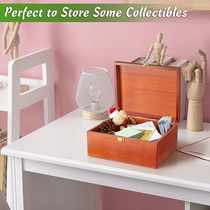 DRASTAR Wooden Keepsake Box, Large Storage Box - Image 5